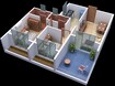 Qualcon Altamonte 2 BHK Layout