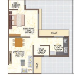 1 BHK 316 Sq. Ft. Apartment in Quality City Park