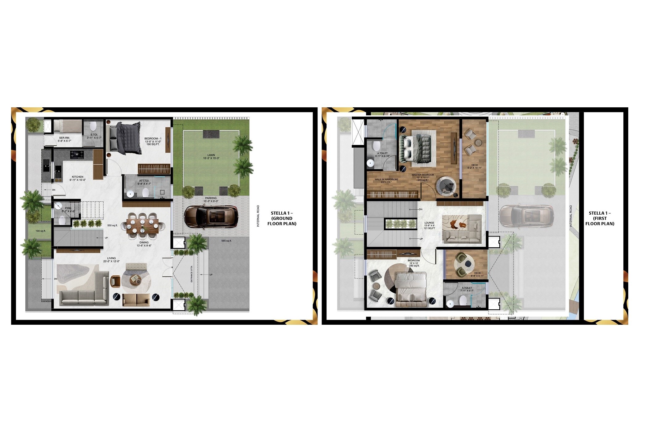 3 BHK 1750 Sq. Ft. Villa
