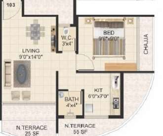 rk vaishnavi pride apartment 1 bhk 296sqft 20212121152107