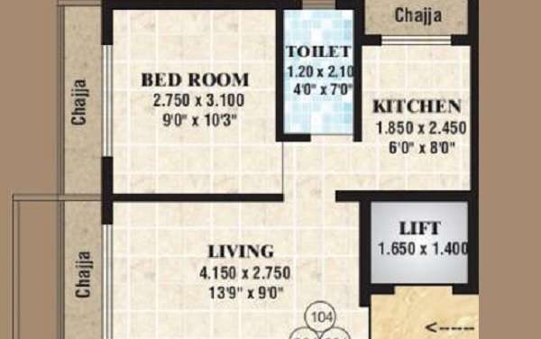 s h k ruby enclave apartment 1 bhk 660sqft 20220004100018