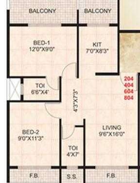s r goodluck heights apartment 2bhk 930sqft31