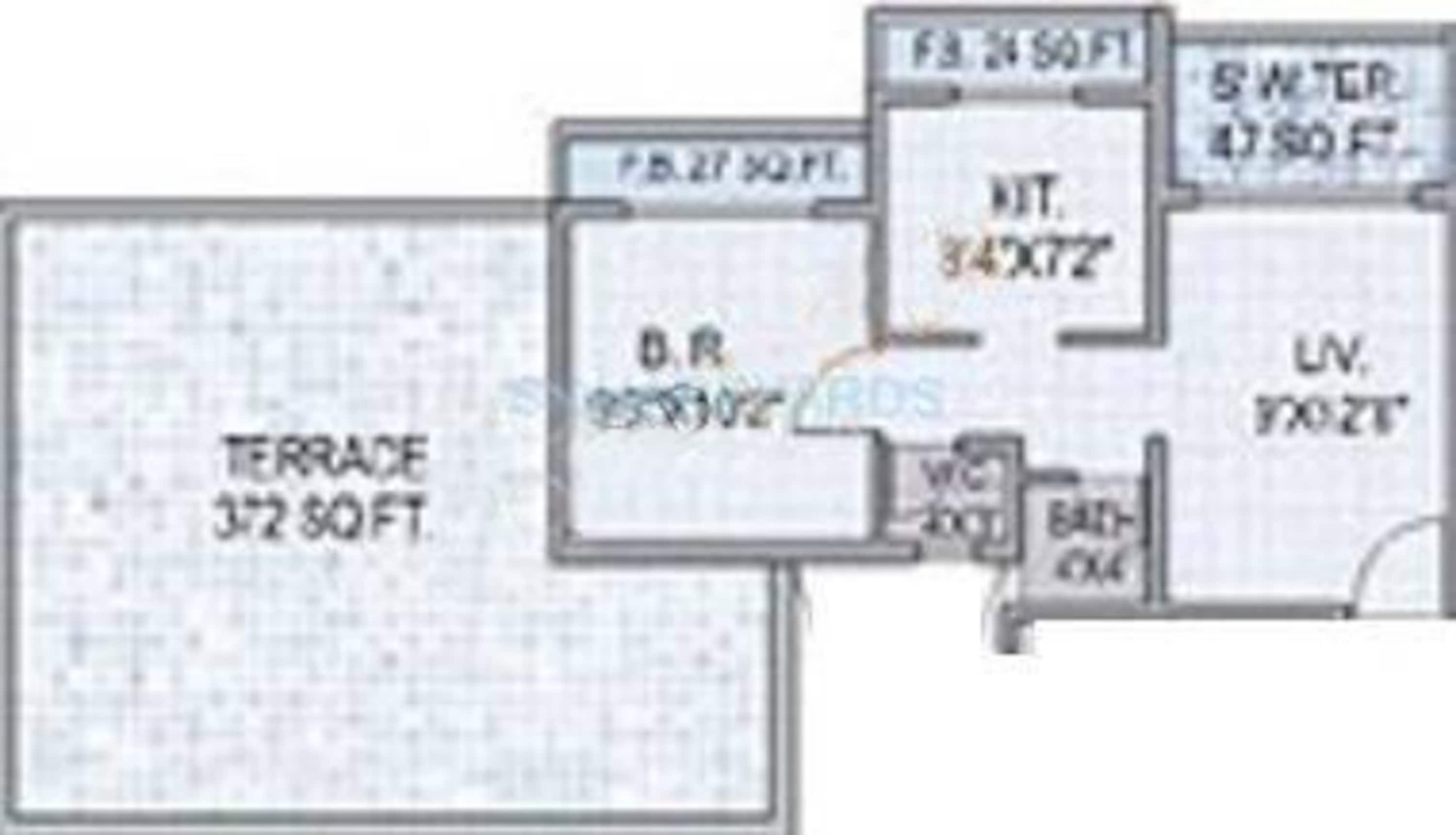saha saha alpine apartment 1bhk 850sqft1