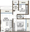 Sambhav Deep Miracle 1 BHK Layout