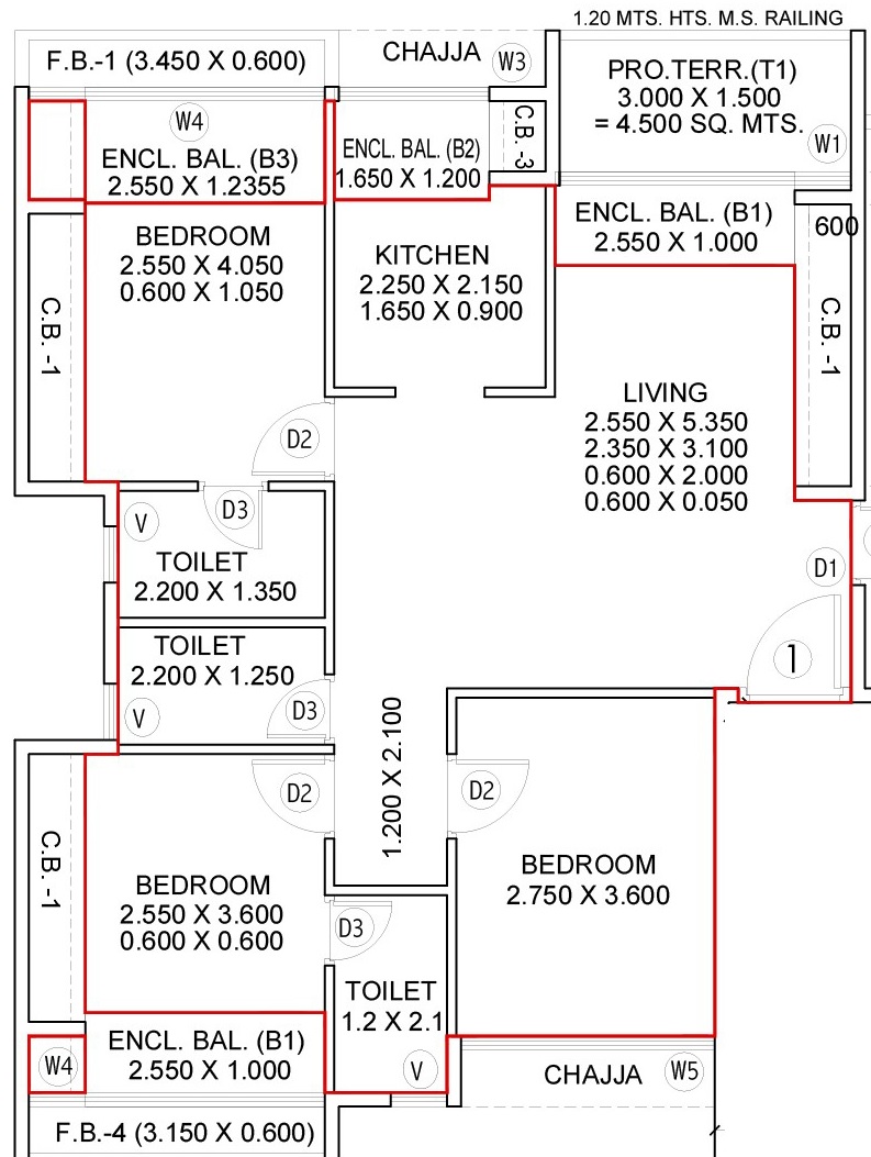 satyam bellagio apartment 3 bhk 678sqft 20222619142604