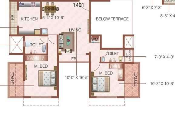 sawan lifestyle apartment 2bhk 1140sqft51