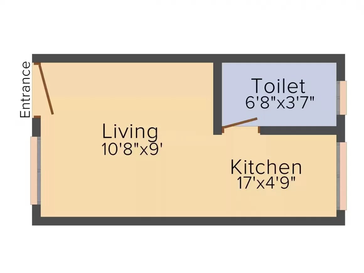 340 Sq. Ft. Studio