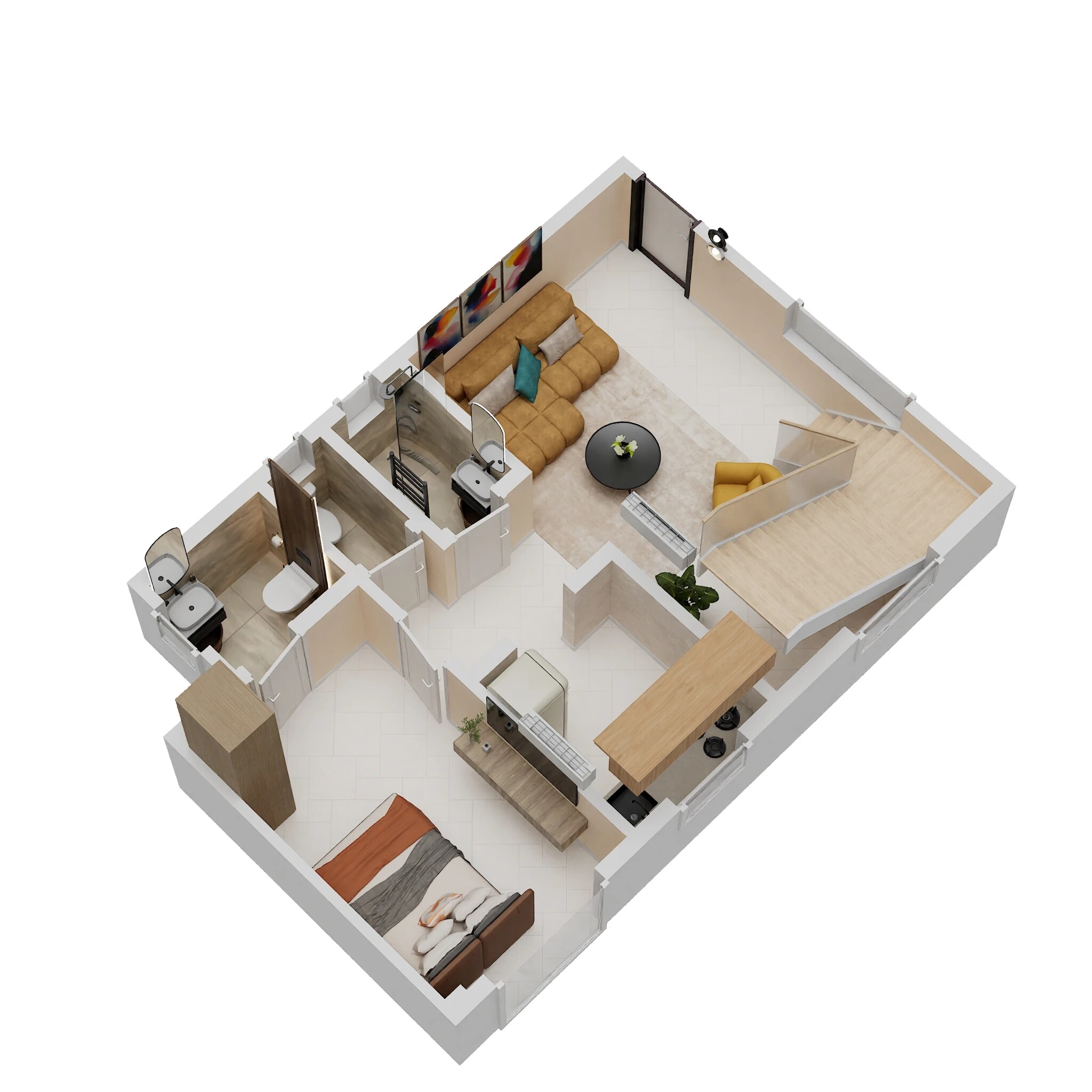 1 BHK 364 Sq. Ft. Apartment
