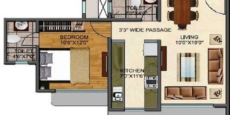shreeji amreet apartment 1 bhk 319sqft 20212113152129