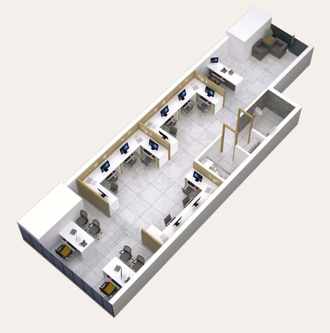 694 Sq. Ft. Office Space