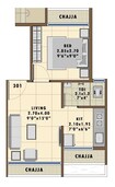 Siddhivinayak Icon 1 BHK Layout