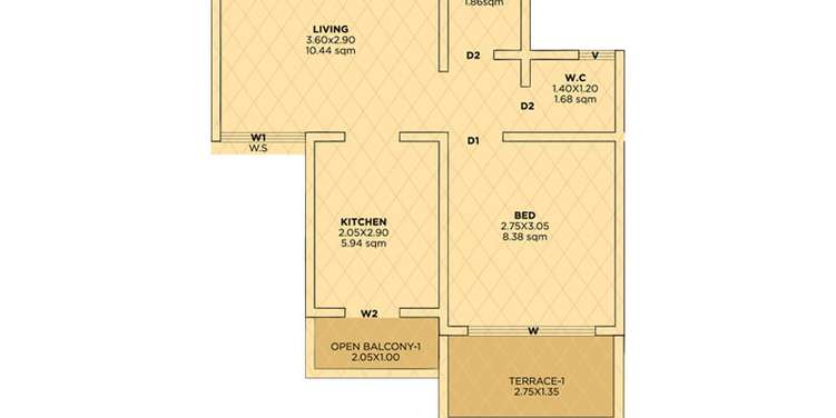 siddhivinayak riddhima apartment 1bhk 399sqft 1