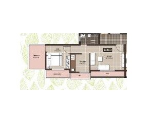 1 BHK 348 Sq. Ft. Apartment