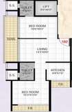 SPS White Aster 2 BHK Layout
