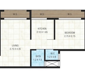 1 BHK 327 Sq. Ft. Apartment in Swagat Village