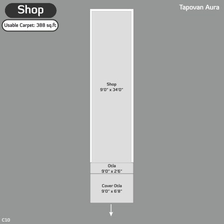 Floor plan of 388 Sq. Ft. Retail Shop in Tapovan Aura, Navi Mumbai