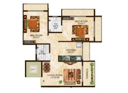 tater florence orchid apartment 2 bhk 426sqft 20240723170700