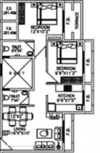 2 BHK 1109 Sq. Ft. Apartment