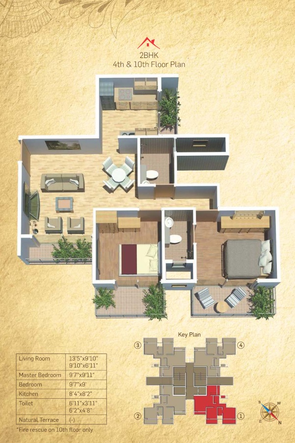 tricity pristine apartment 2bhk 1125sqft41