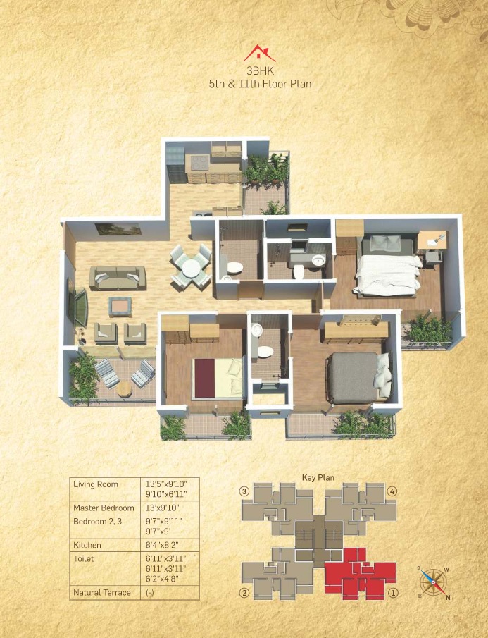 tricity pristine apartment 3bhk 1431sqft41