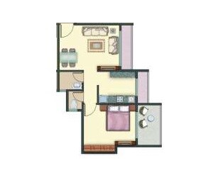 1 BHK 284 Sq. Ft. Apartment