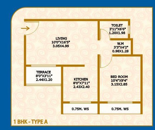 1 BHK 643 Sq. Ft. Apartment in Vijay Galaxy Karjat