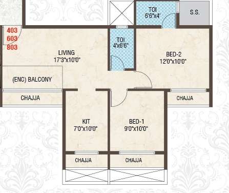 villa imperia villa apartment 2 bhk 490sqft 20204422184446