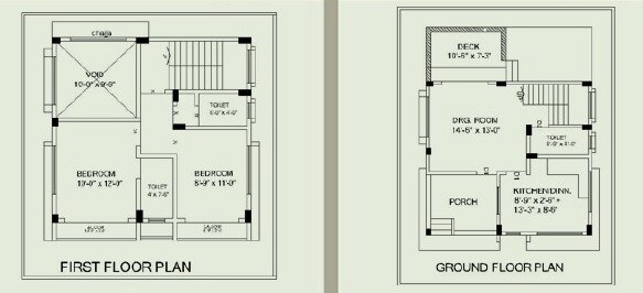 Floor plan of 2 BHK 950 Sq. Ft. Villa in Vishwa Natures Paradise Villa, Navi Mumbai