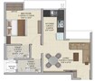 Wadhwa Wise City South Block Phase 1 B3 Wing C1 1 BHK Layout