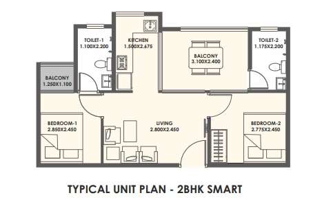 xrbia warai phase 3 apartment 2 bhk 396sqft 20210708120727