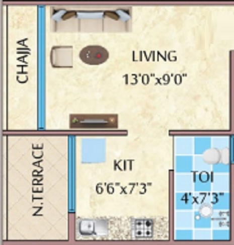 Yashrang Bhaveshwar Palace Studio Layout