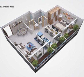 1 BHK 662 Sq. Ft. Apartment in Yushan Maple Casa Loma
