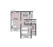 Zenisha Luxuria 1 BHK Layout