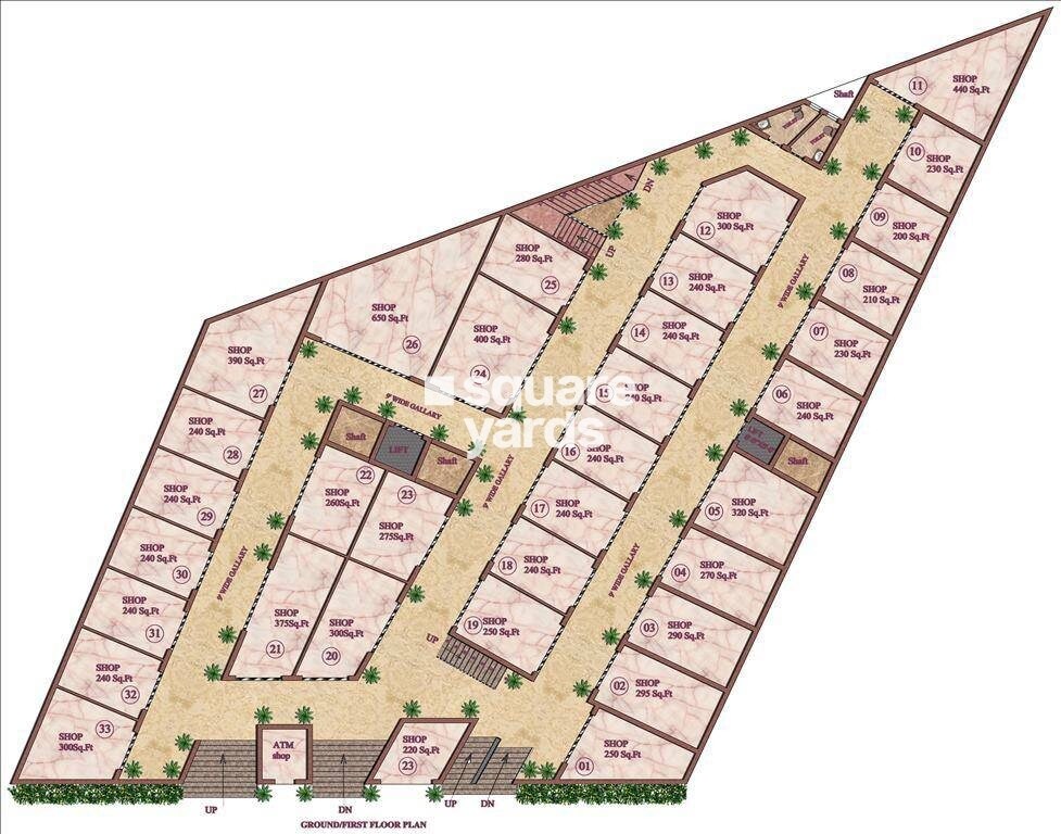 Aashi A Square Floor Plans