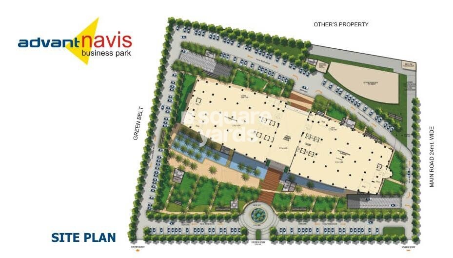 Advant-Navis-Business-Park_a model of a train on a train track
