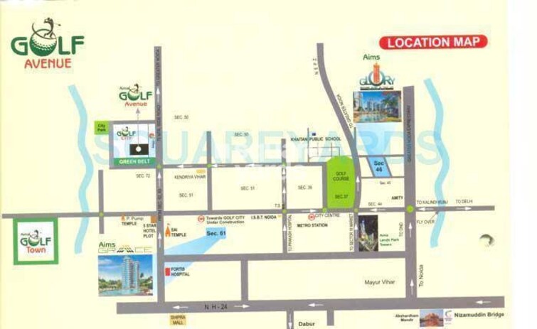 Aims Golf Avenue I Location Image