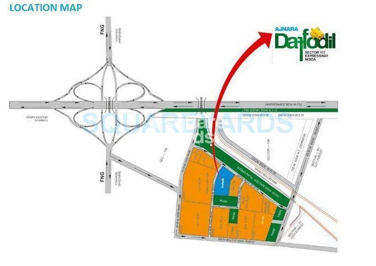 Ajnara Daffodil Location Image