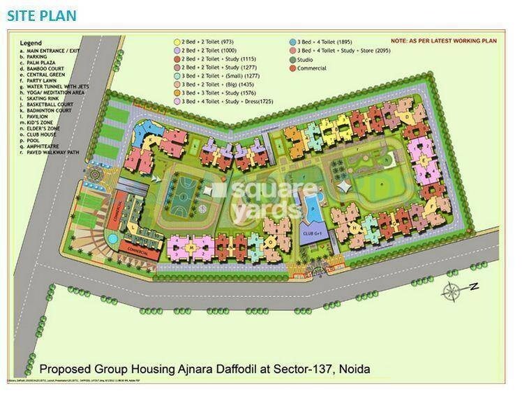 Ajnara Daffodil Master Plan Image