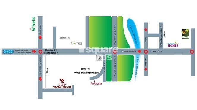 Ajnara Grand Heritage Phase 2 Location Image