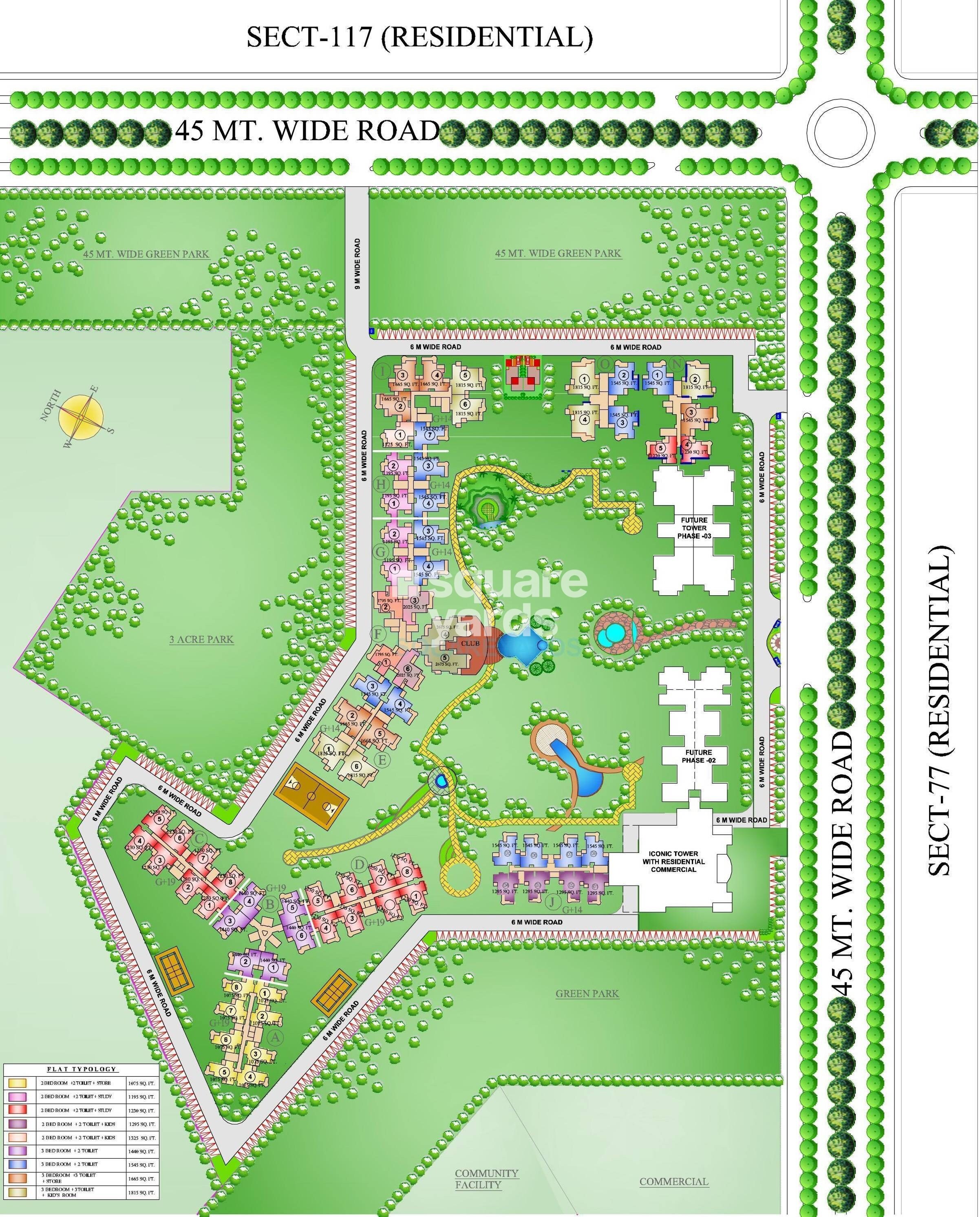 Ajnara Grand Heritage Master Plan Image