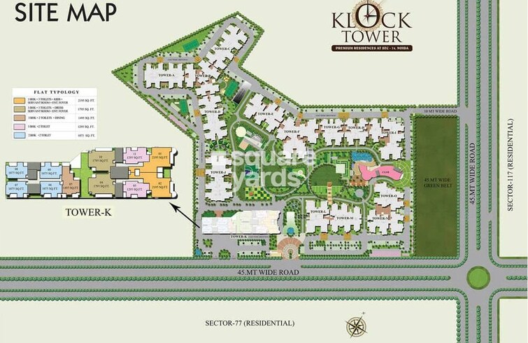 Ajnara Klock Tower Master Plan Image