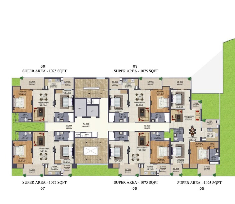 Ajnara Klock Tower Floor Plans
