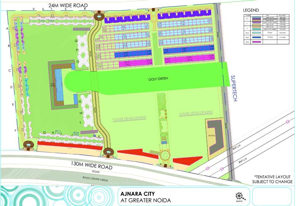 ajnara sports city project master plan image1