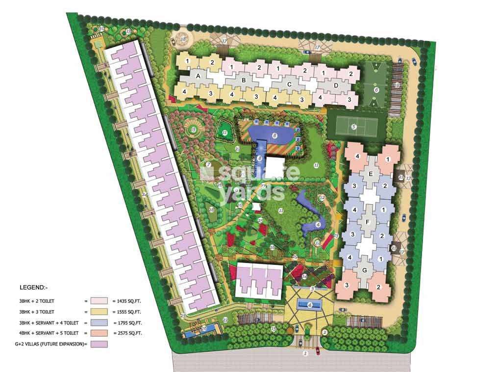 ajnara the belvedere project master plan image1
