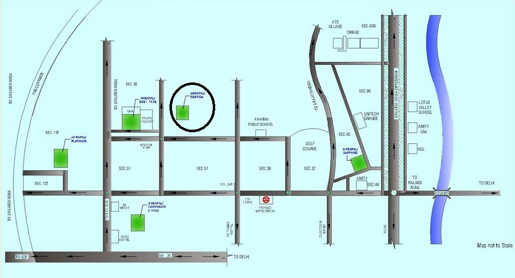 Amrapali Exotica Location Image