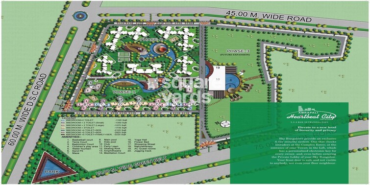 Amrapali Heartbeat City Master Plan Image