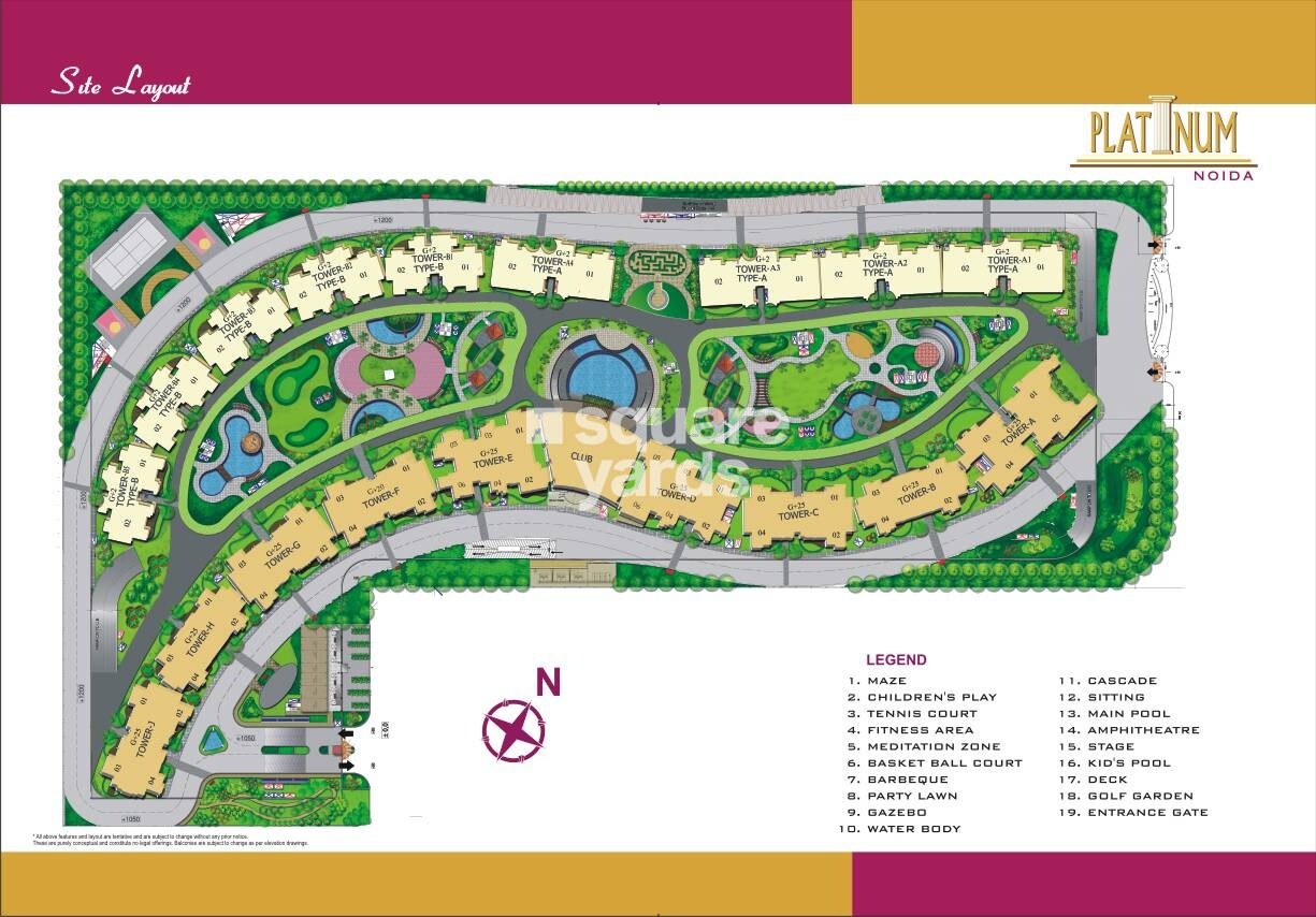 Amrapali Platinum Master Plan 1