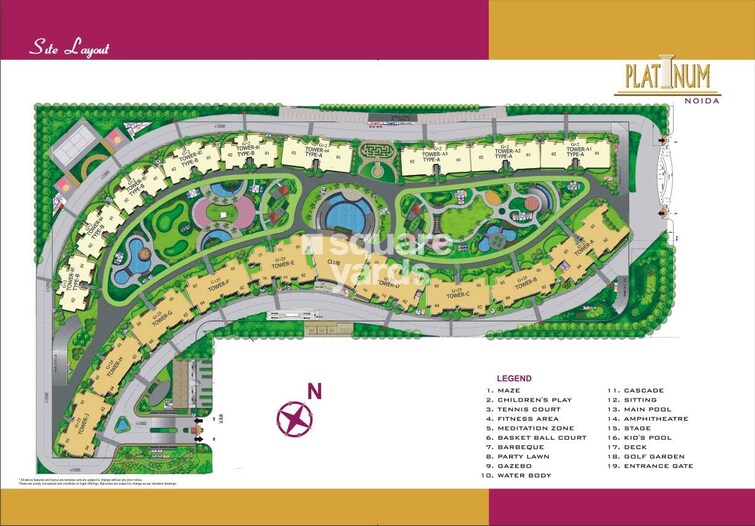 Amrapali Platinum Master Plan Image