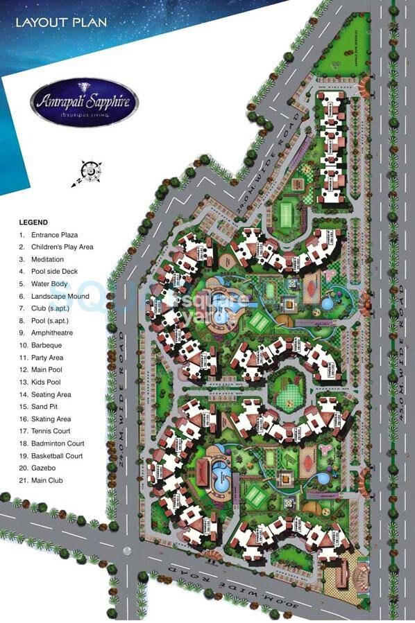 Amrapali Sapphire Master Plan 1