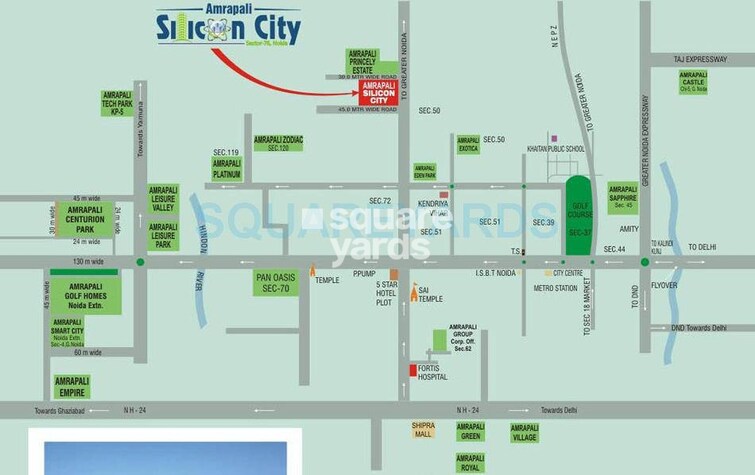 Amrapali Silicon City Location Image